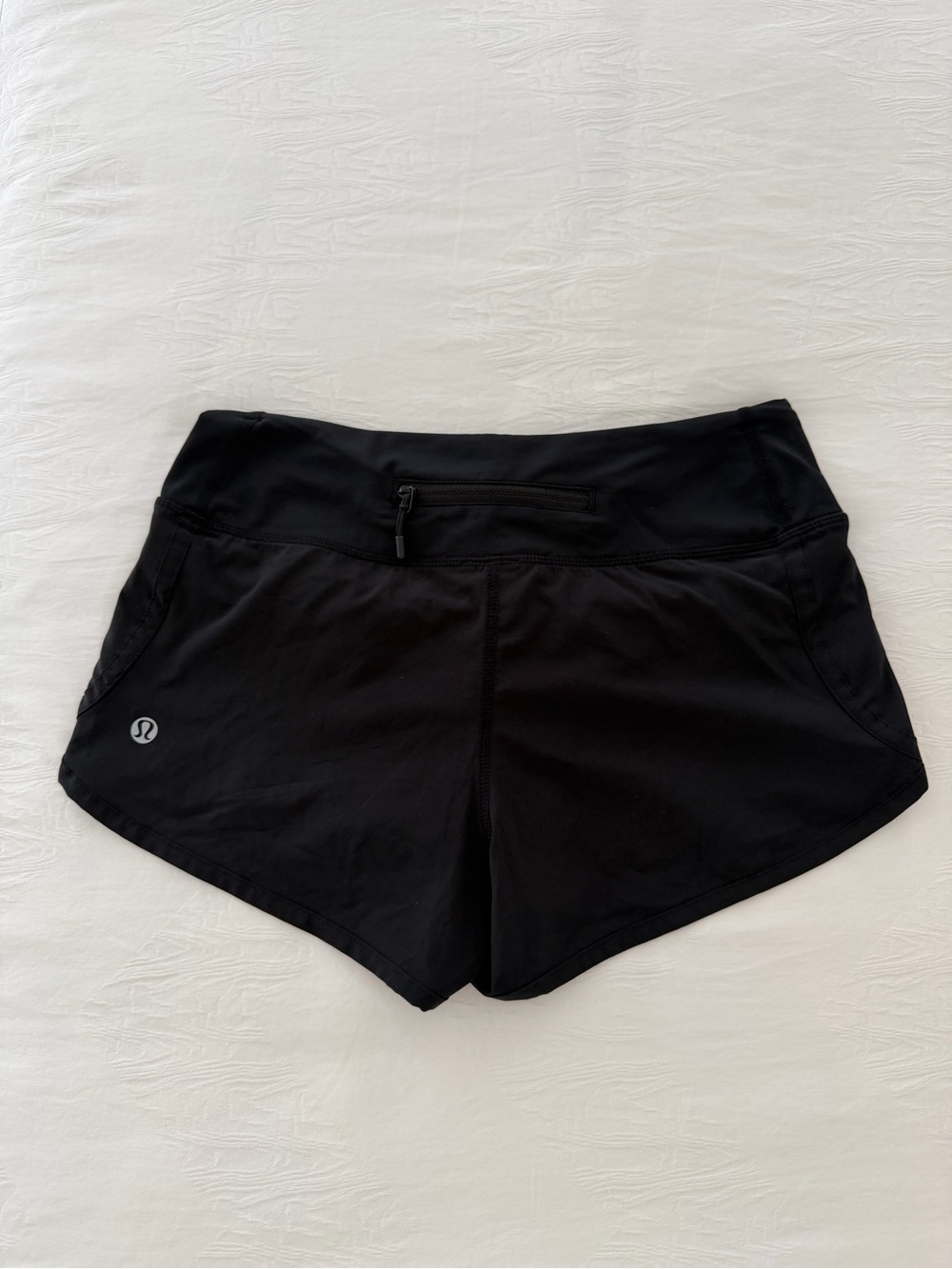 lululemon athletica Black Women's Athletic Shorts with Zip Pocket